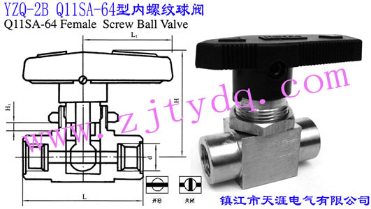 YZQ-2B Q11SA-64�̓��ݼy���yYZQ-2B Q11SA-64 Female Screw Ball Valve